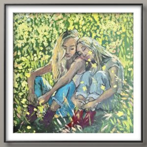 Girls Countryside Field
