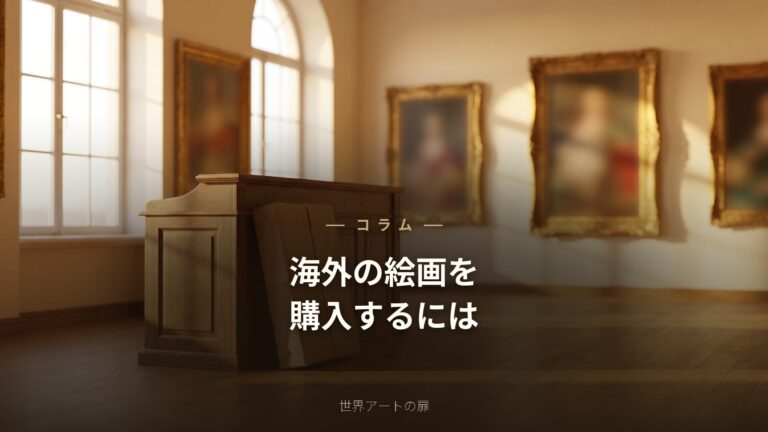 海外の絵画を購入するには？初心者向けに選び方・買い方・飾り方を解説【2026年版】｜世界アートの扉