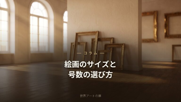 絵画のサイズ・号数の選び方｜部屋別のおすすめと飾る高さ｜世界アートの扉