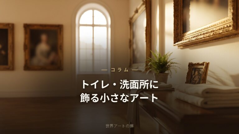 トイレ・洗面所に飾る小さなアートのすすめ｜選び方のコツ｜世界アートの扉