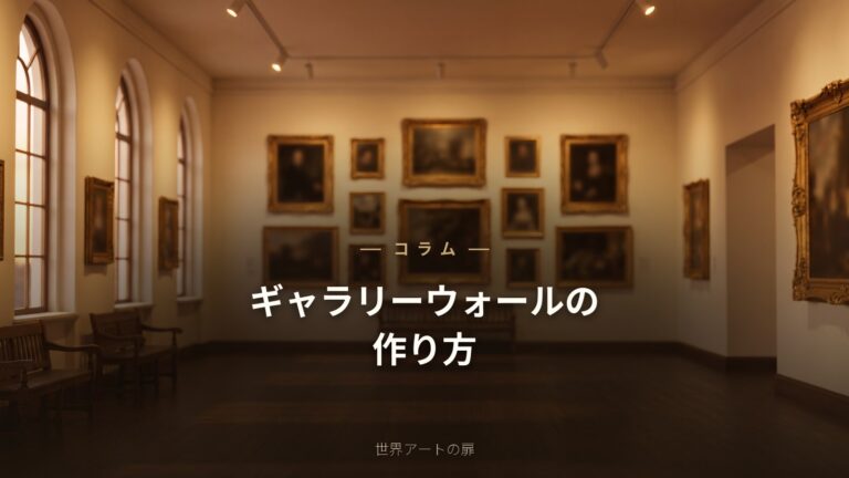 ギャラリーウォールの作り方｜複数の絵を美しく飾るコツ｜世界アートの扉